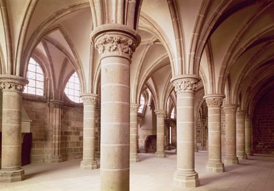 Vue de la Salle des Chevaliers, anciennement le scriptorium - French School