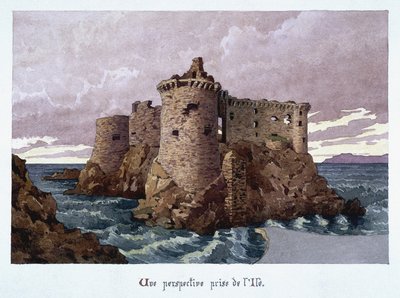 Vue du château du XIe siècle en ruines sur l