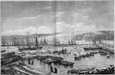 Vue de la ville et du port d