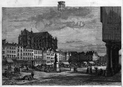Vue de la ville de Beauvais dans l