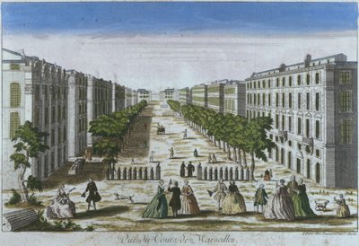 Vue des cours, Marseille, France - French School