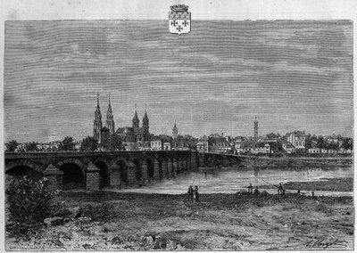 Vue de la ville de Moulins dans l