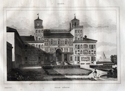 Villa Médicis Rome - Villa Médicis - Gravure de "L