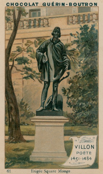 Villon, Poète, 1431-1484, Érigée Square Monge - French School