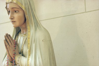 Vierge (bois peint) - French School
