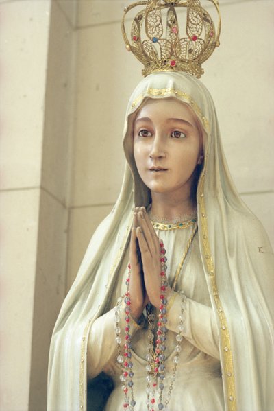 Vierge (bois peint) - French School