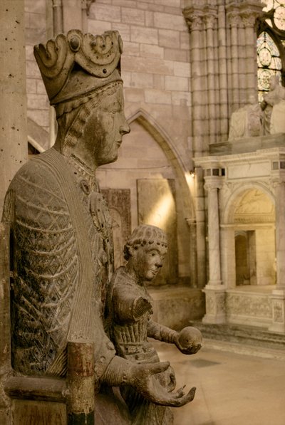 Vierge et Enfant en majesté (détail) - French School