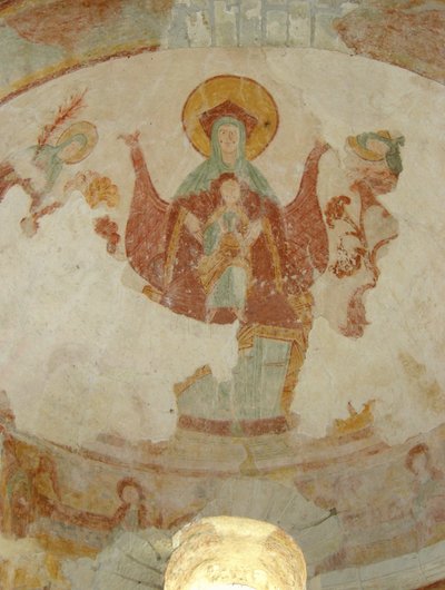 Vierge et Enfant en majesté - French School