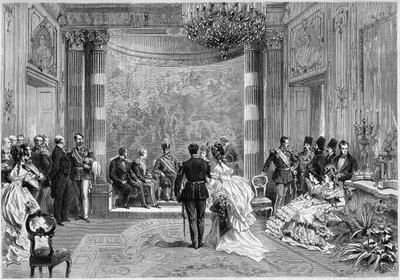 Visite du Shah de Perse en France - French School