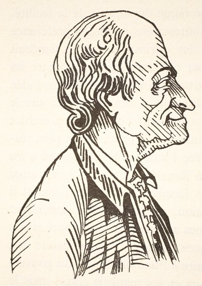Voltaire, copie par Boris Mestchersky, illustration de Histoire de la Nation Française, Sciences, Volumes I & II, par Gabriel Hanotaux, 1924 - French School