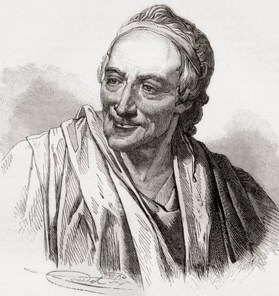 Voltaire, de Histoire de France, publié c.1880 - French School