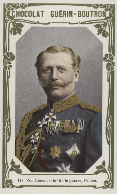 Von Einem, ministre de la guerre, Prusse - French School