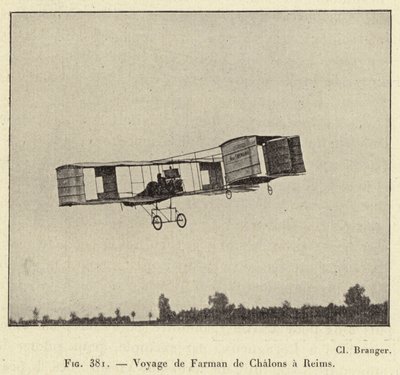 Voyage de Farman de Chalons à Reims - French School