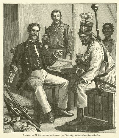Voyages de M Savorgnan de Brazza - French School