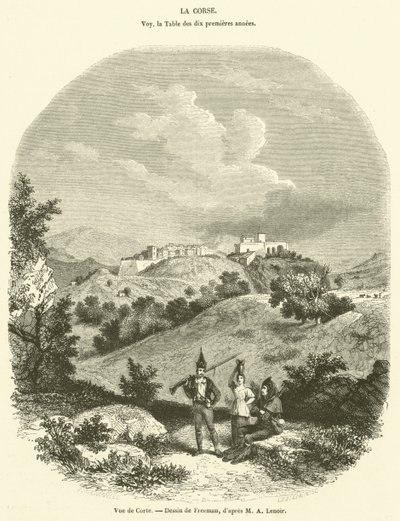 Vue de Corte - French School