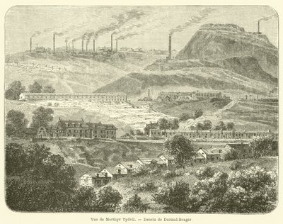 Vue de Merthyr Tydvil - French School
