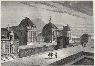 Vue du Château Royal de Monceaux - gravure de « L