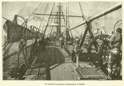 Vue générale du paquebot transatlantique le Canada - French School