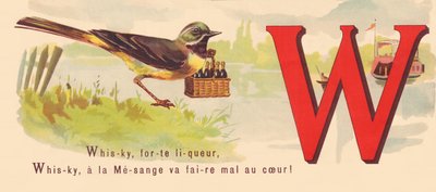 Whisky, liqueur forte, Whisky, a le sein qui fait mal au cœur ! - French School