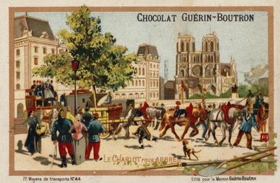 Wagon pour transporter des arbres - French School