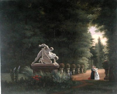 Promenade dans la Folie-Beaujon à Paris, c.1830 - French School
