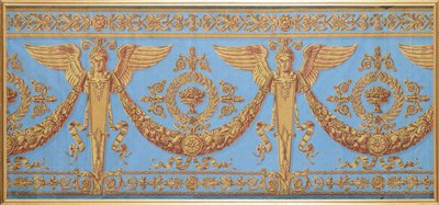 Frise de papier peint de la période du Consulat, vers 1800 - French School