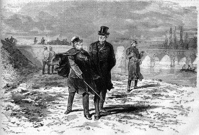 Guerre de 1870 : entretien entre Adolphe Thiers (1797-1877) et Jules Favre (1809-1880) qui ont décidé de la rupture des négociations concernant l