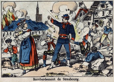 Guerre de 1870 entre la France et la Prusse : Siège et bombardement de Strasbourg - French School