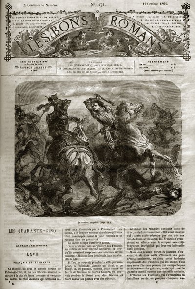 Guerres de Religion - Les Quarante-Cinq - Français et Flamands - La singulière bataille de Henri de Joyeuse (1563-1608) - Les bons romans 1864 - Alexandre Dumas Père - French School