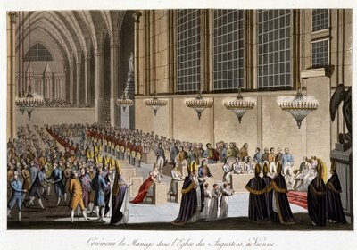 Cérémonie de mariage (Napoléon et Marie Louise de Habsbourg) dans l