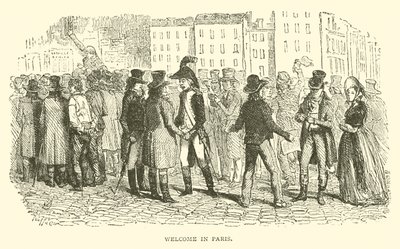 Bienvenue à Paris (gravure) - French School