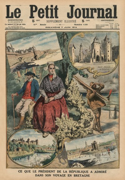 Ce que le Président de la République a admiré lors de son voyage en Bretagne, illustration de couverture de 