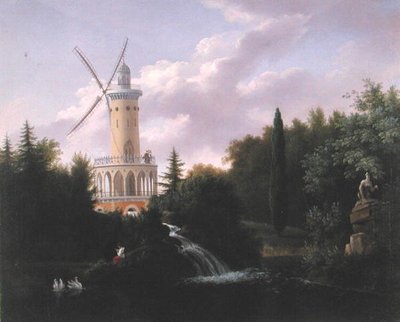 Moulin à vent à la Folie-Beaujon à Paris, c.1830 - French School