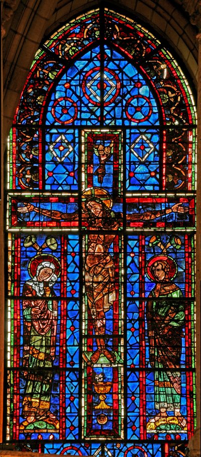 La Crucifixion avec la Vierge Marie et Saint Jean - French School