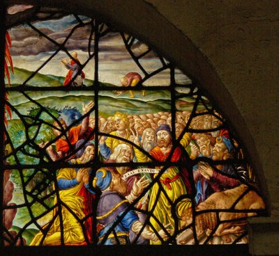 Fenêtre Charnier-8 représentant le sacrifice d