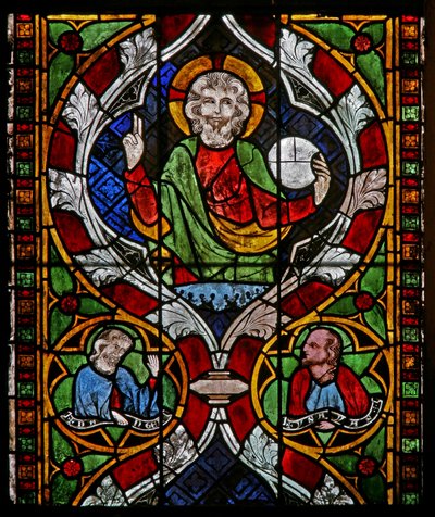 Fenêtre N-chapA représentant le Christ - French School