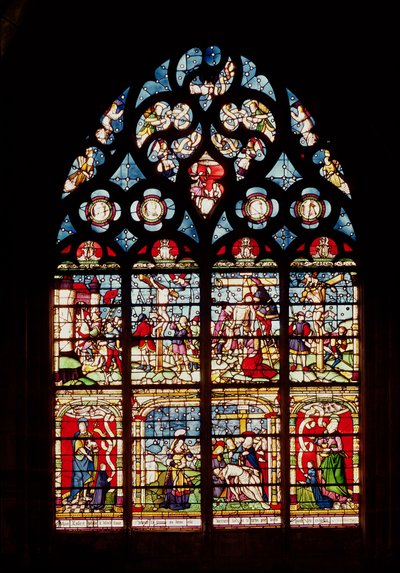 Vitrail représentant la Passion du Christ - French School