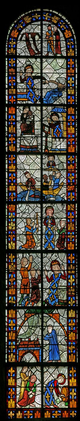 Scènes de la vie de Sainte Radegonde - French School