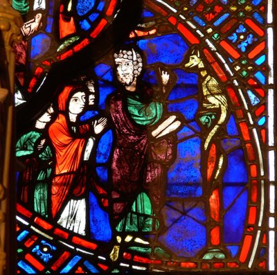 Fenêtre w0 représentant Moïse et le serpent d