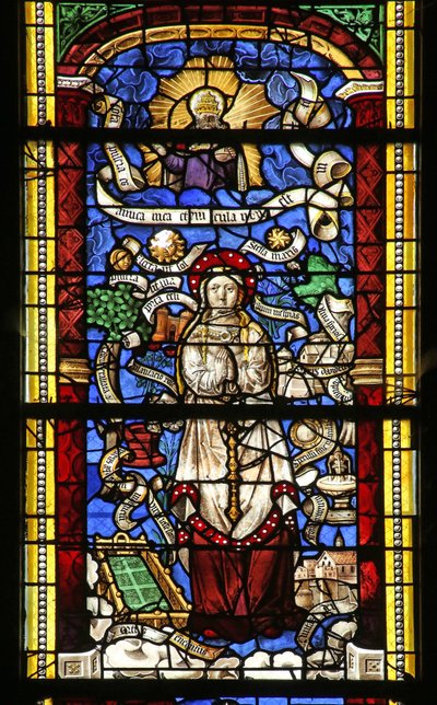 Fenêtre w0 représentant la Litanie de la Vierge Marie. (D