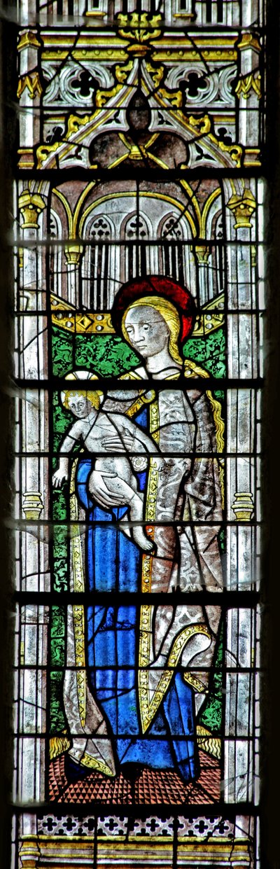 Fenêtre w0 représentant la Vierge et l