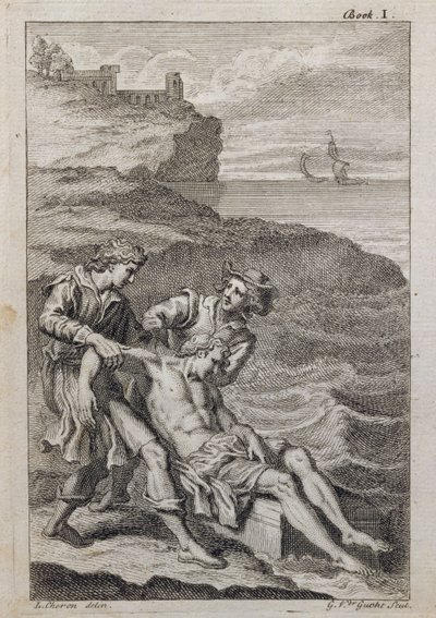 Fenêtre w100 représentant des scènes de la vie des saints (rosace - interne) - French School
