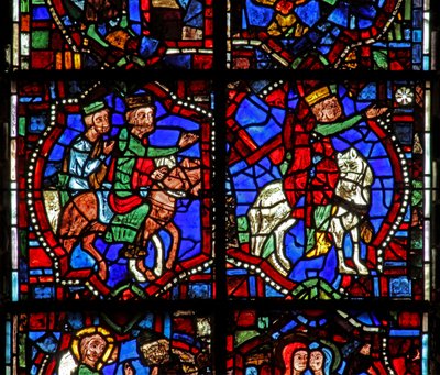 Fenêtre w100b représentant les Mages suivant l