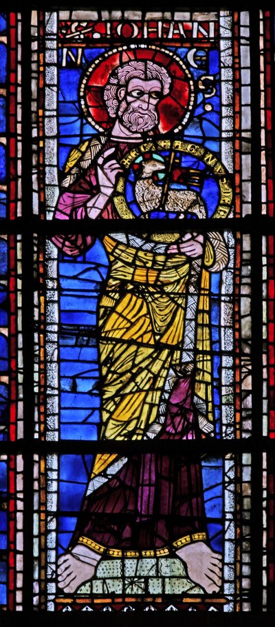 Fenêtre w101 représentant Saint Jean-Baptiste - French School