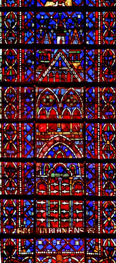 Fenêtre w105 représentant la cathédrale d