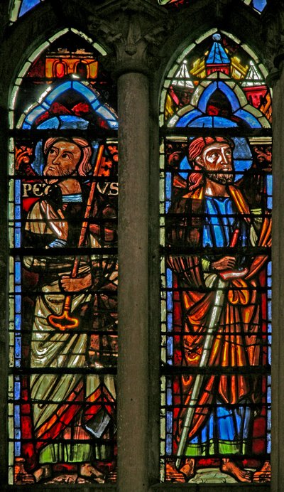 Fenêtre w106 représentant Saint Pierre et Saint Paul (XIXe siècle) - French School