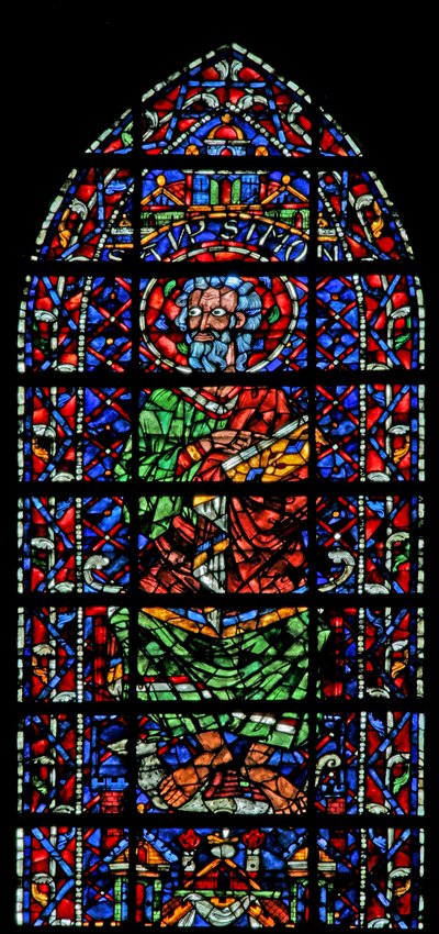 Fenêtre w106 représentant Saint Simon - French School