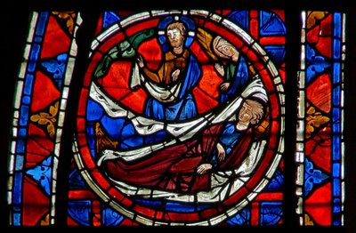 Fenêtre w109 représentant Saint Martin rêve qu