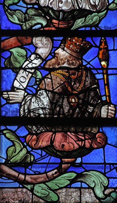 Fenêtre w10 représentant le roi Osias sur l
