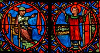 Le Grand Prêtre essayant de dissuader Saint Étienne de prêcher (moderne) - French School